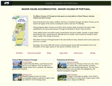 Tablet Screenshot of manor-houses-portugal.com